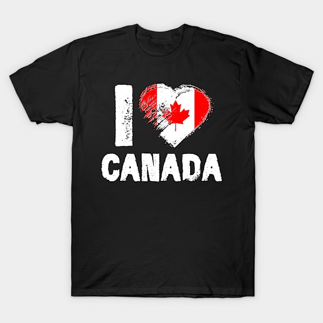 I Love Canada T-Shirt by adik